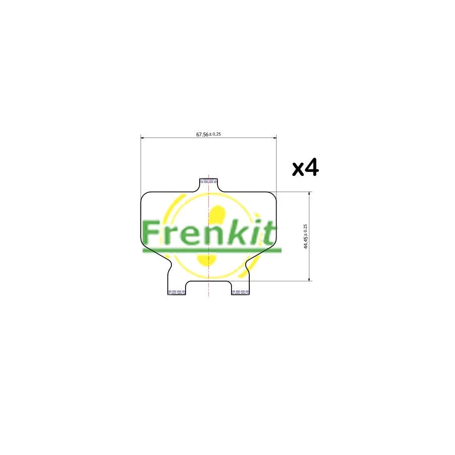 Frenkit 940109 Anti-Squeal Foil, Brake Pad (Back Plate) Suitable For Mercedes-Benz Ml-Class (W163) | ML Performance UK Car Parts