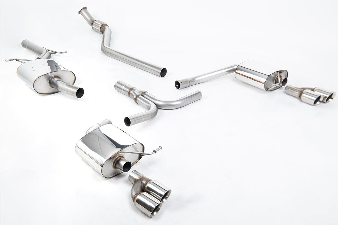 MillTek SSXAU249 Audi A4 Quad Outlet Cat-Back Exhaust