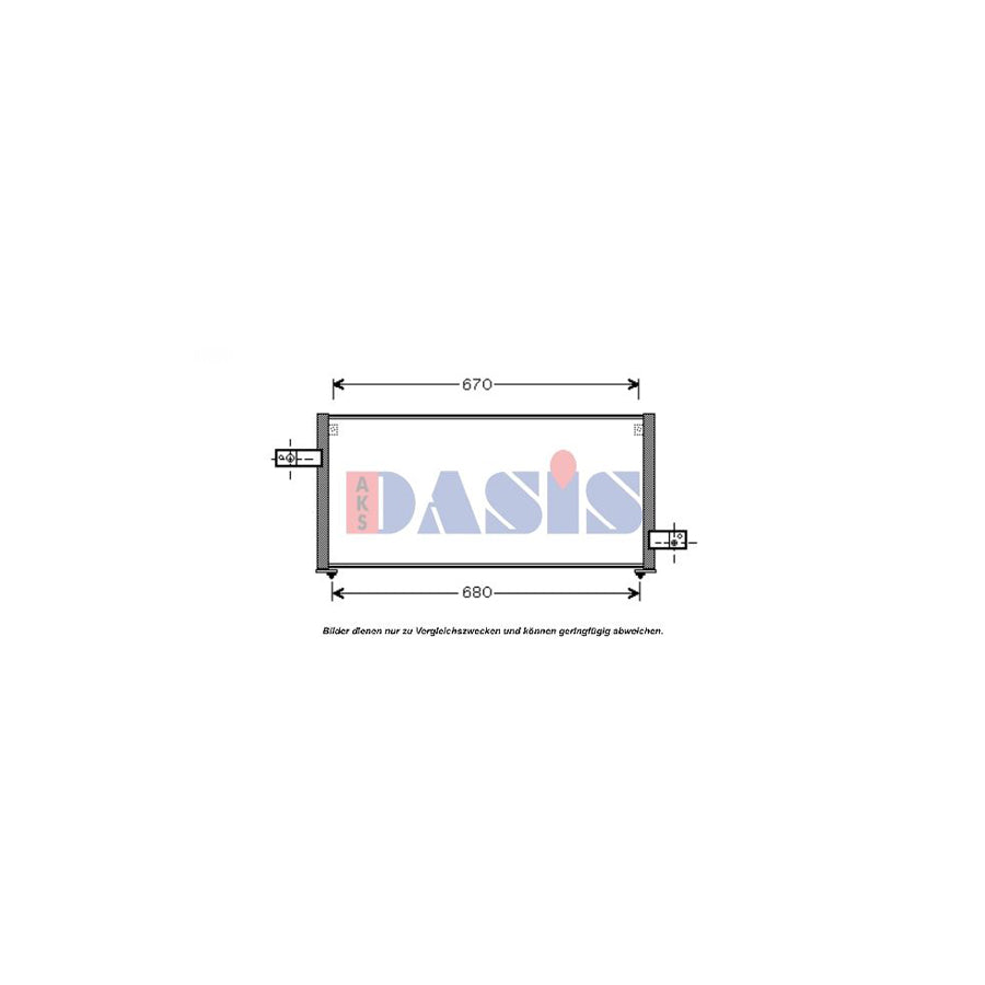 AKS Dasis 352007N Air Conditioning Condenser For Subaru Forester I (Sf) | ML Performance UK