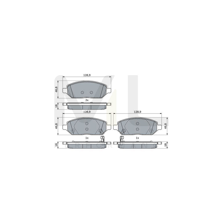 Bosch 0986494906 Brake Pad Set BP2359 | ML Performance Car Parts