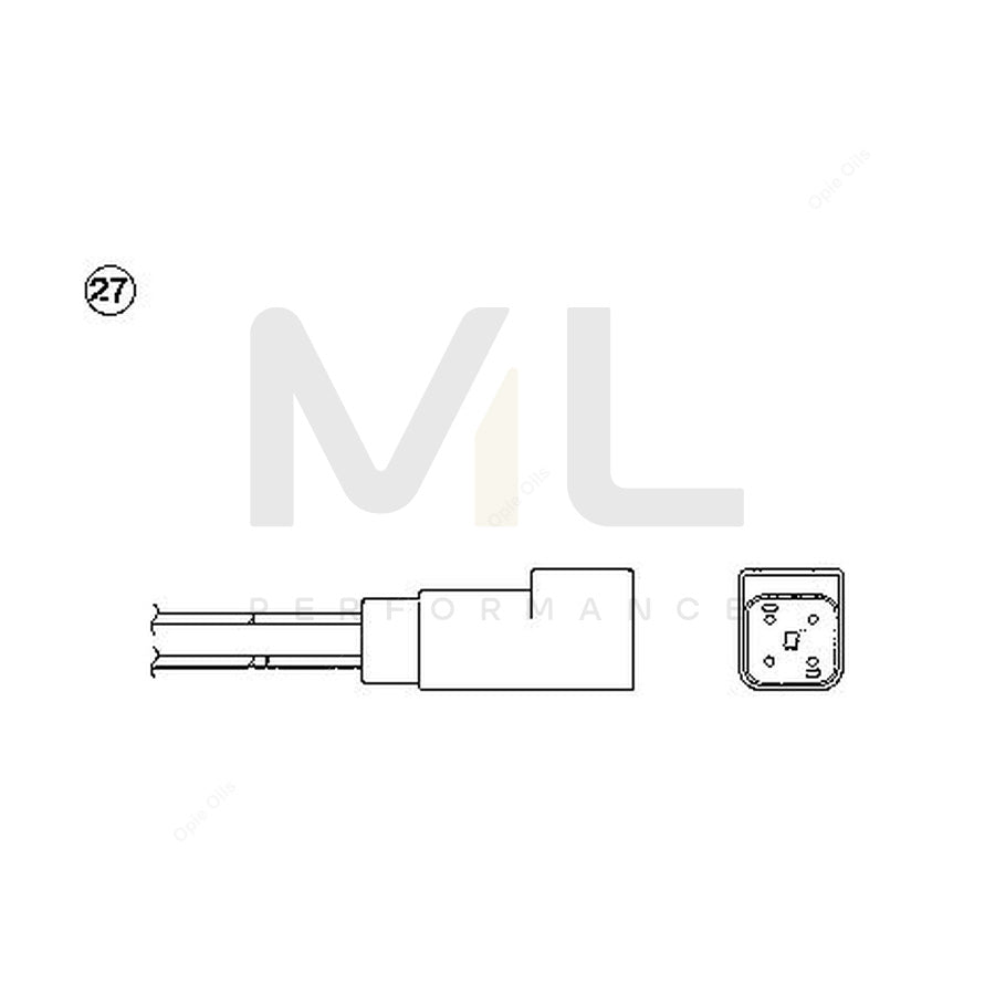 NTK Lambda Sensor / O2 Sensor (NGK 91266) - OZA660-EE34 | ML Car Parts UK | ML Performance