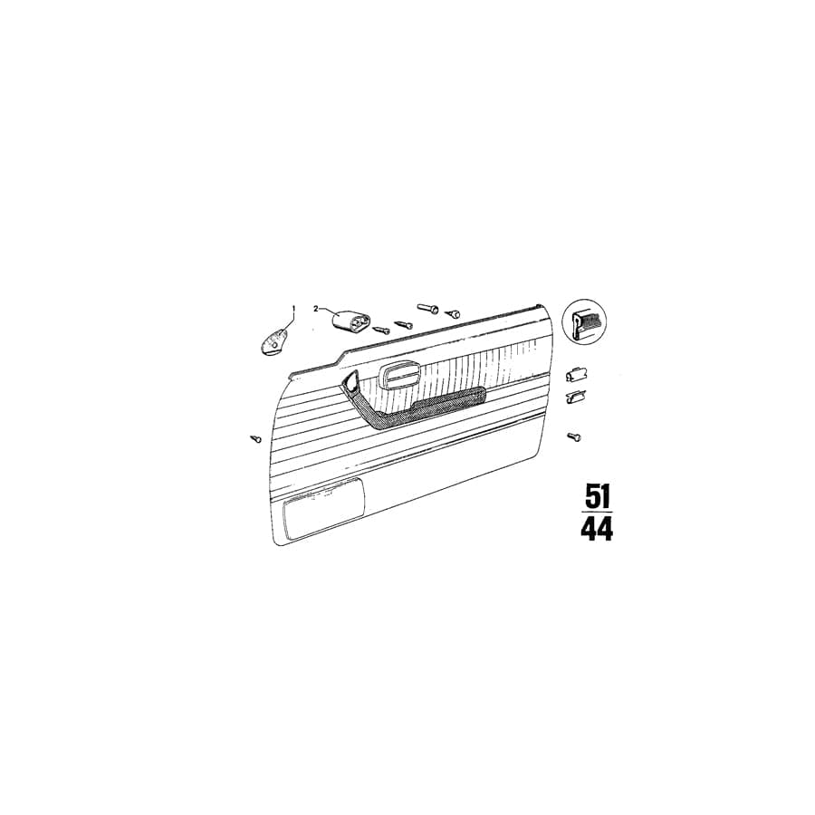 Genuine BMW 51411821366 Base CHROM, RECHTS (Inc. 3.0CSiL, 3.0CSi & 2.5CS) | ML Performance UK Car Parts