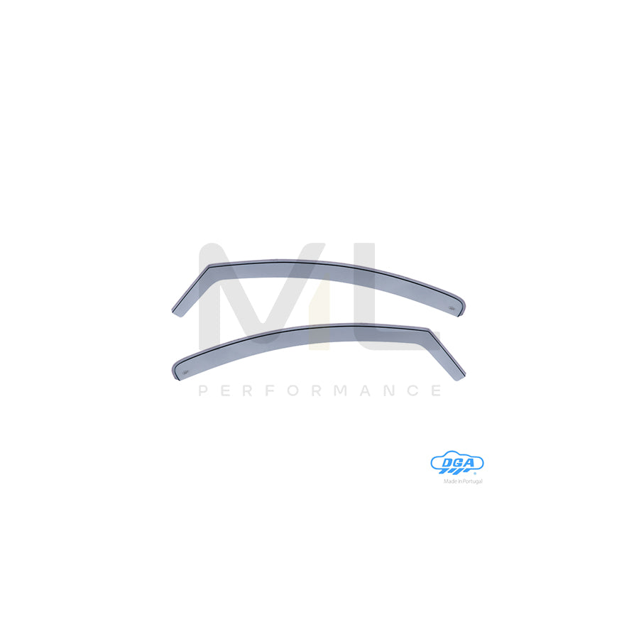 DGA 06407 Wind deflectors for DACIA Duster II Arrow direction, Front, inner | ML Performance Car Parts