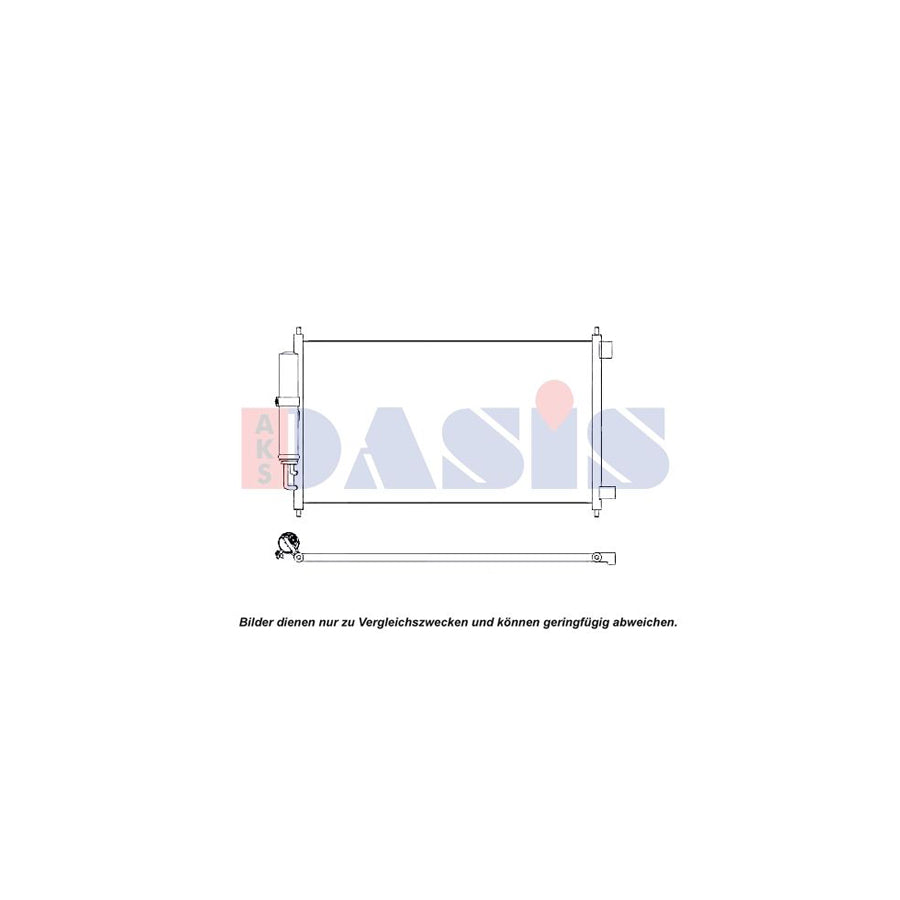 AKS Dasis 072046N Air Conditioning Condenser For Nissan Nv200 Box Body / Estate (M20) | ML Performance UK