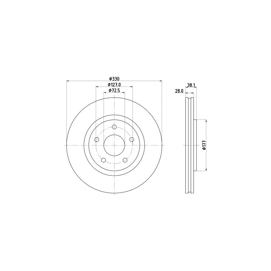 Hella 8MP 376 804-614 Water Pump For Iveco Daily