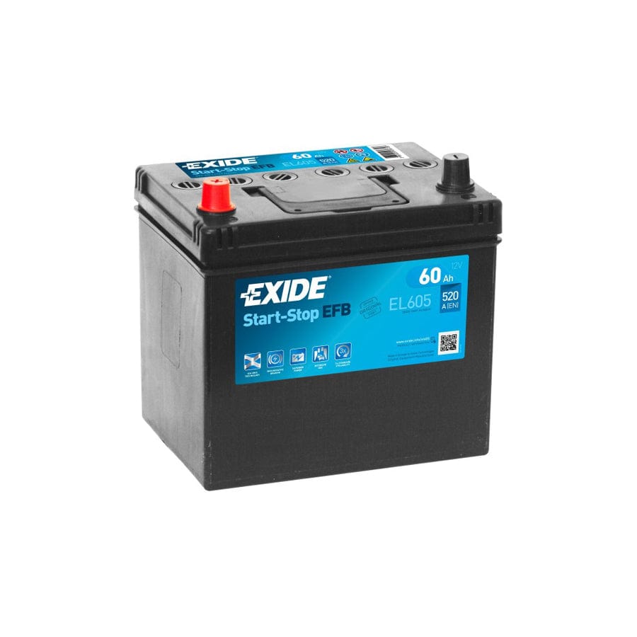 Exide EL605 005R EFB Stop / Start Car Battery 12V 60AH 520CCA | ML Performance UK Car Parts