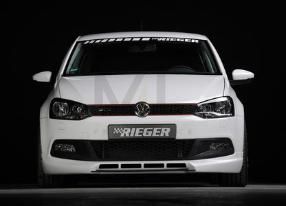 Rieger 00047215 VW 6R Mk6 Polo Front Splitter 4 | ML Performance UK Car Parts