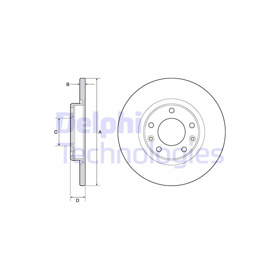 Delphi Bg4661C Brake Disc