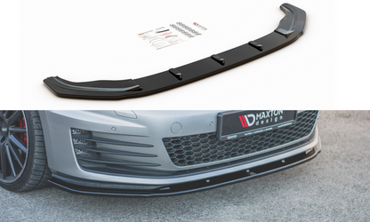 Maxton Design VW-GO-7-GTI-FD1T Front Splitter V.1 Volkswagen Golf GTI MK7 | ML Performance UK Car Parts