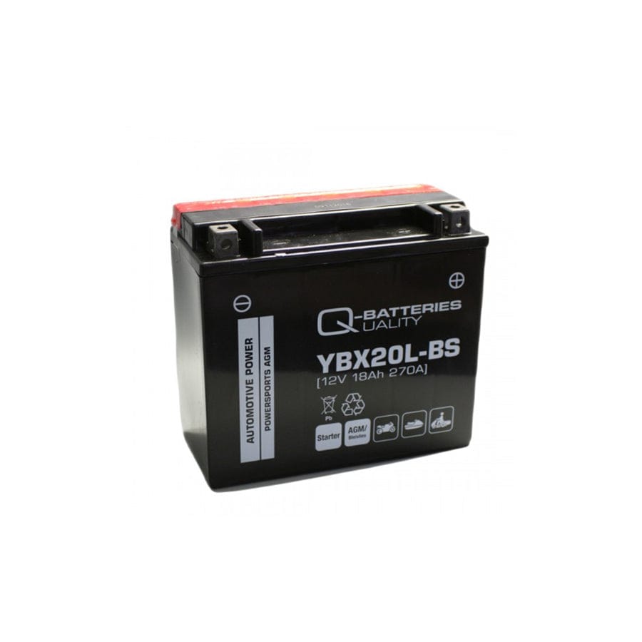 Q-Batteries Motorcycle battery YBX20LBS 51822 AGM 12V 18Ah 270A | ML Performance UK Car Parts