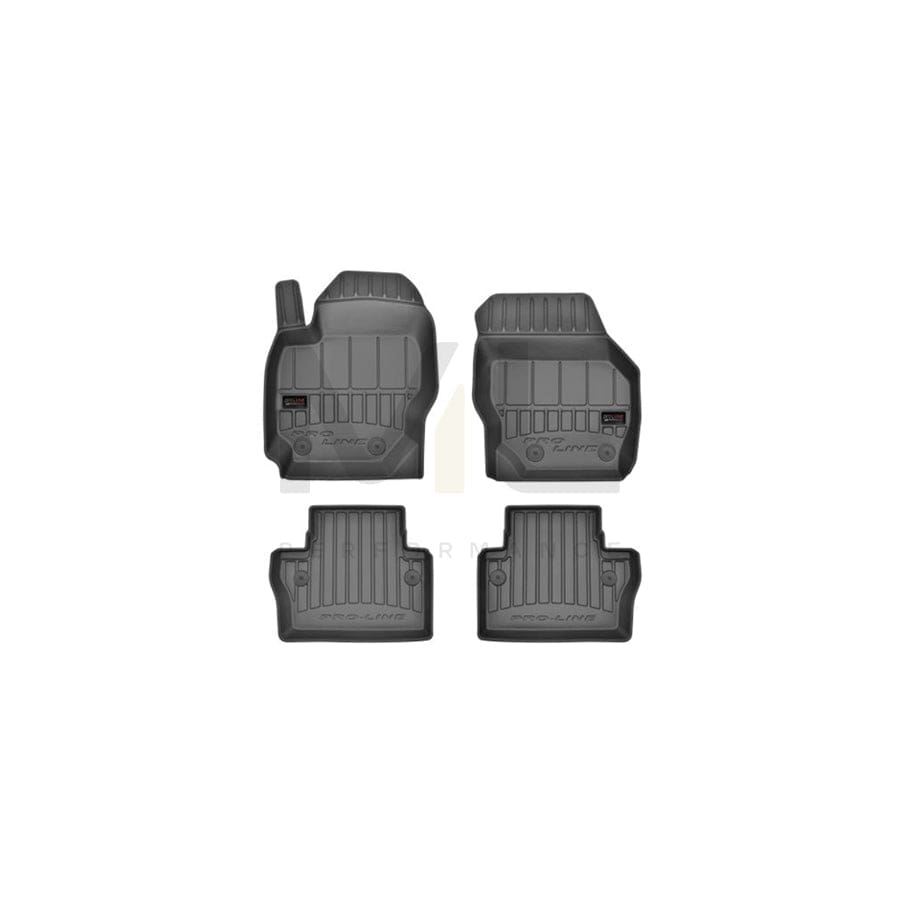 FROGUM 3D407855 Floor mat set for VOLVO V70 III (BW, 135) Elastomer, Front and Rear, Quantity: 4, Black | ML Performance Car Parts