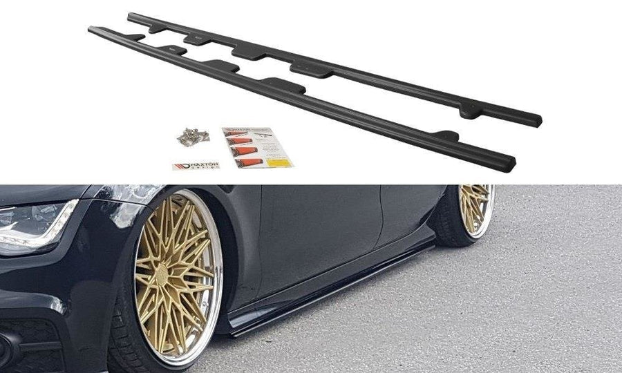 Maxton Design AU-A7-1-SLINE-SD1T Side Skirts Diffusers Audi S7 / A7 S-Line C7 | ML Performance UK Car Parts