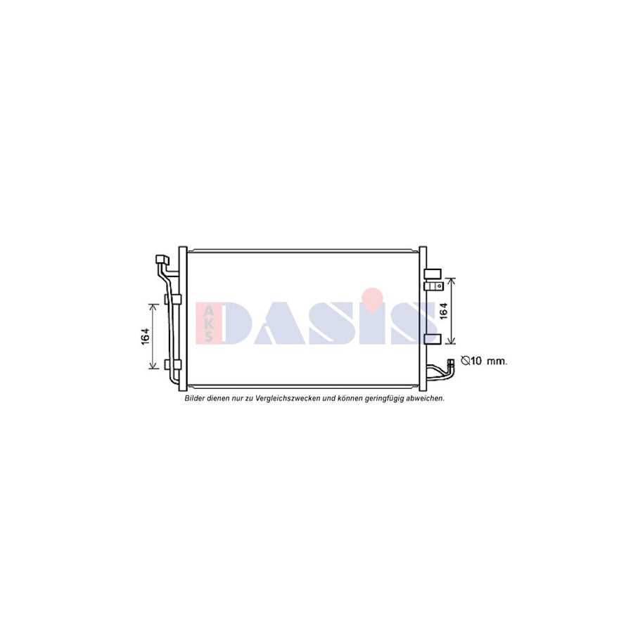 AKS Dasis 072047N Air Conditioning Condenser For Nissan Leaf I (Ze0) | ML Performance UK