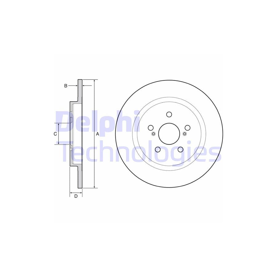 Delphi Bg4650C Brake Disc