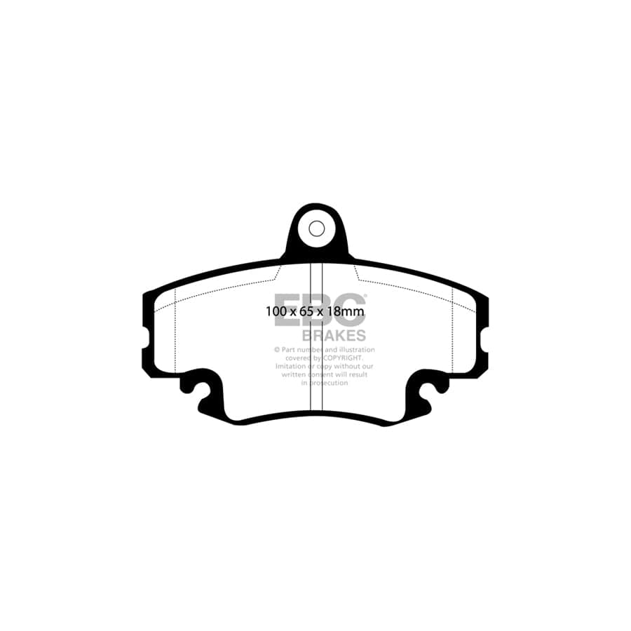 EBC PD11KF1176 Renault Greenstuff Front Brake Pad & GD Disc Kit - Bendix Caliper 2 | ML Performance UK Car Parts