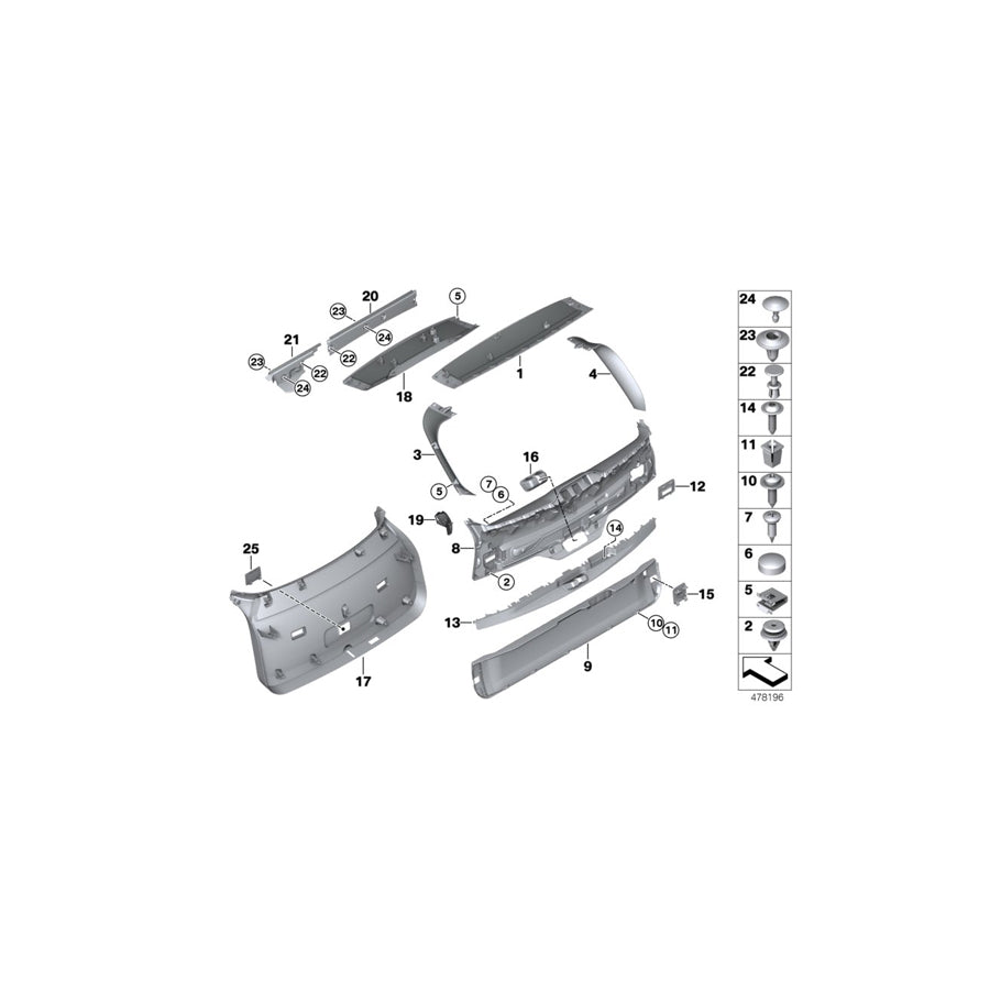 Genuine BMW 51497336728 Covering Right SCHWARZ (Inc. X6 30dX, X6 50iX 4.4 & X6 28iX) | ML Performance UK