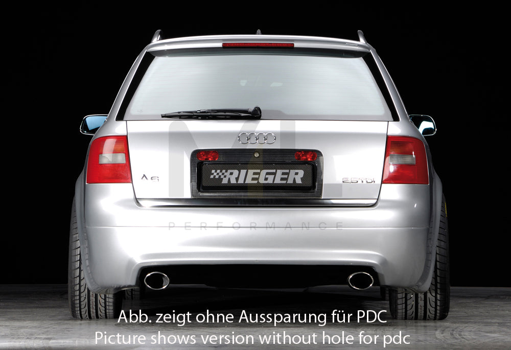 Rieger 00055317 Audi 4B A6 Rear Diffuser - S6-Look 3 | ML Performance UK Car Parts