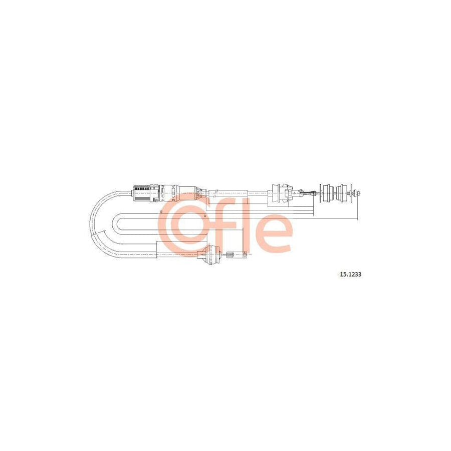 Cofle 15.1233 Clutch Cable For Peugeot 306