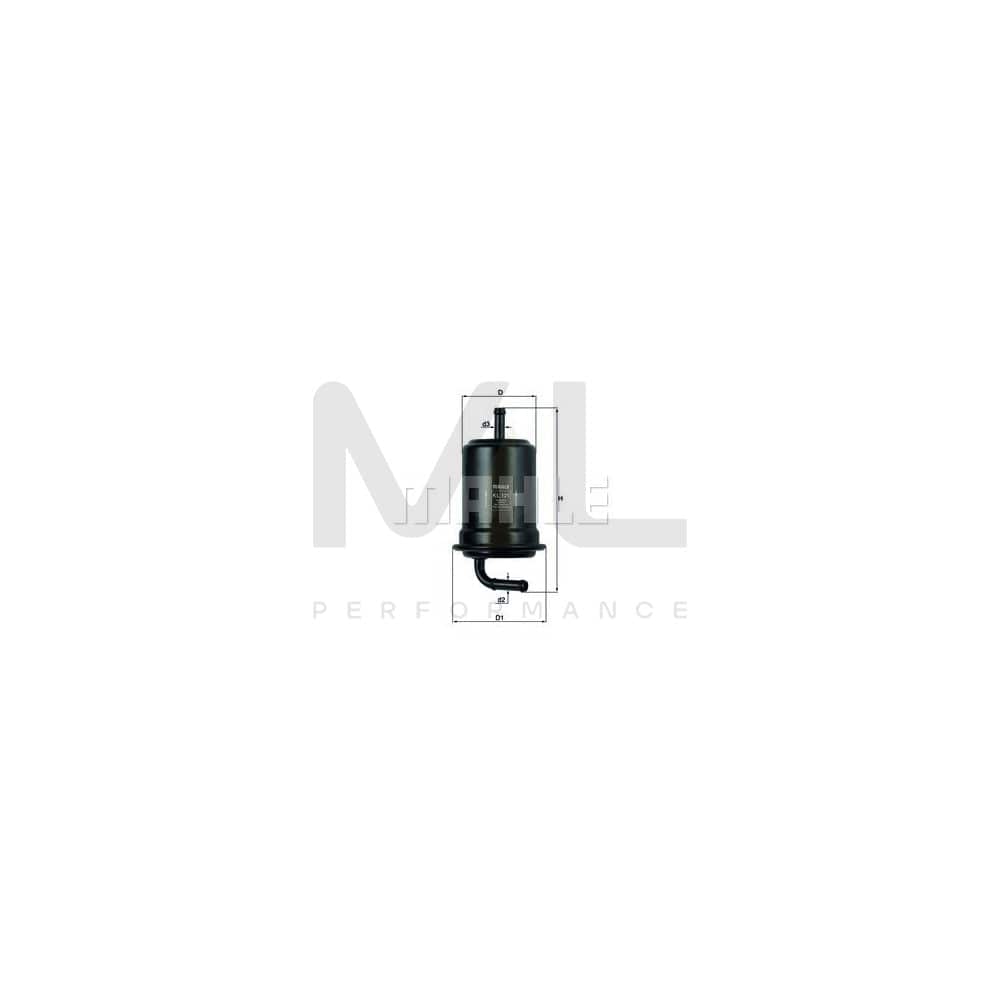 MAHLE ORIGINAL KL 121 Fuel filter In-Line Filter | ML Performance Car Parts