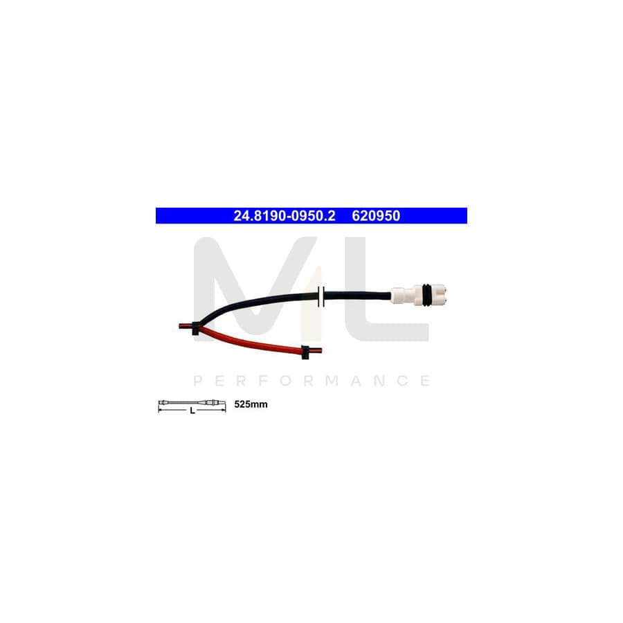 ATE 24.8190-0950.2 Brake pad wear sensor for PORSCHE 911 | ML Performance Car Parts