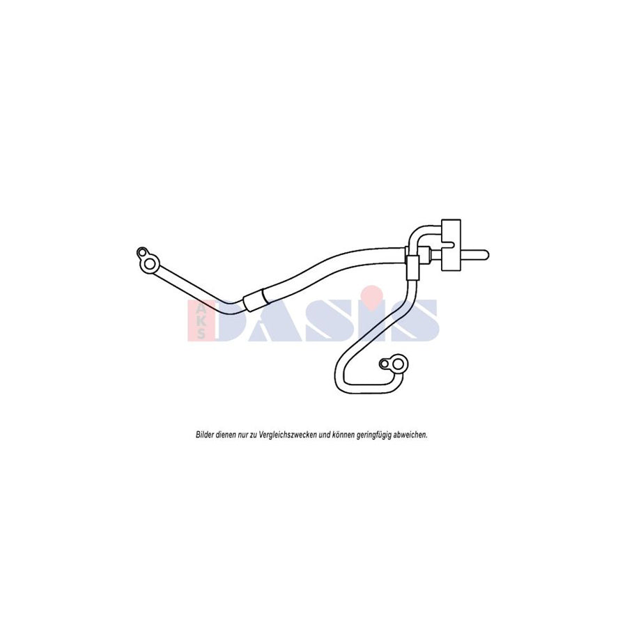 AKS Dasis 885821N High- / Low Pressure Line, Air Conditioning For Ford Mondeo | ML Performance UK