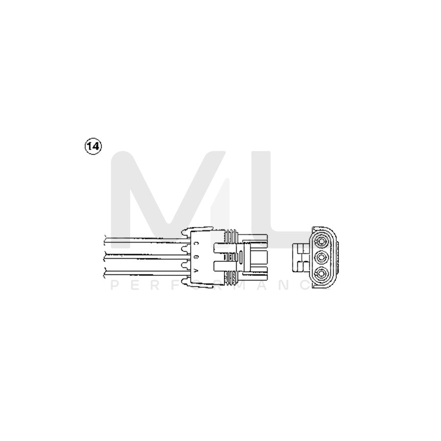 NTK Lambda Sensor / O2 Sensor (NGK 0193) - OZA446-E40 | ML Car Parts UK | ML Performance