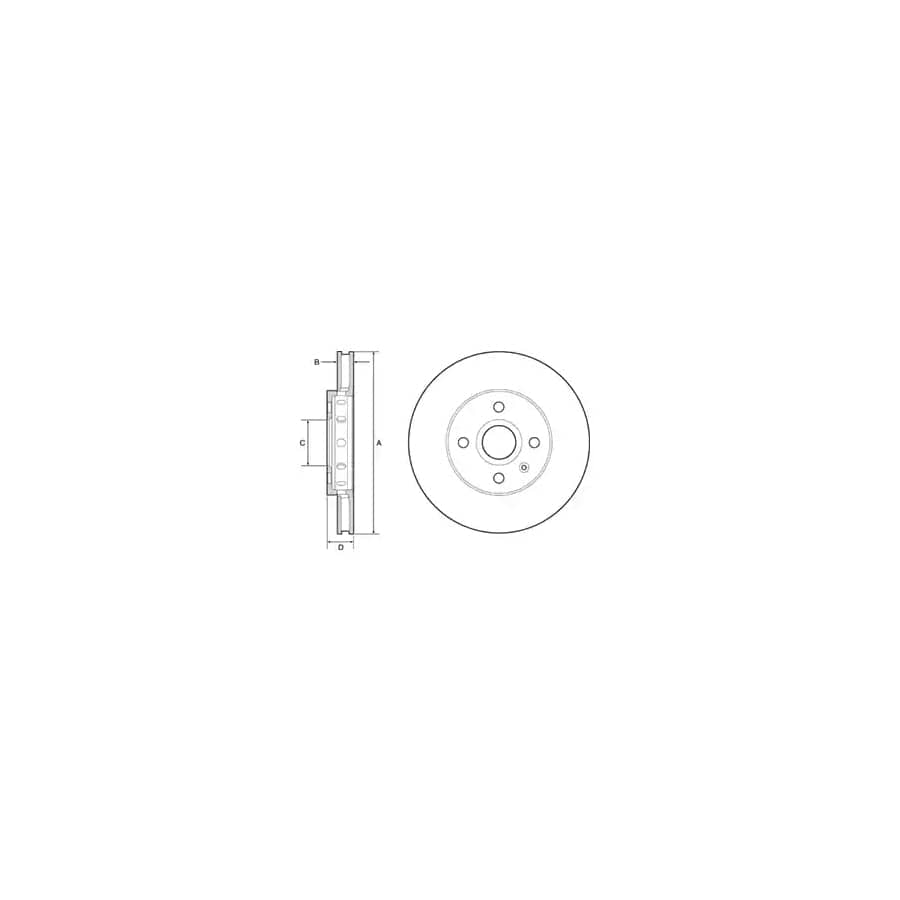 Delphi Bg4647C Brake Disc