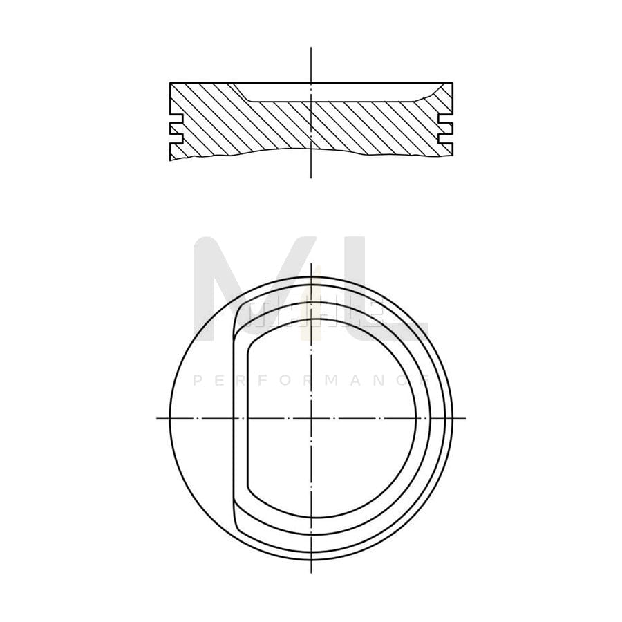 MAHLE ORIGINAL 030 63 02 Piston 77,01 mm | ML Performance Car Parts