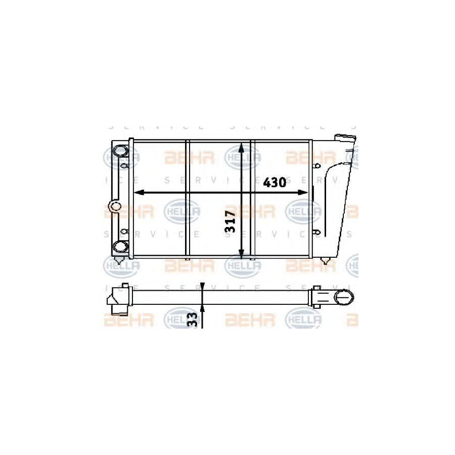 Hella 8MK 376 715-151 Engine Radiator