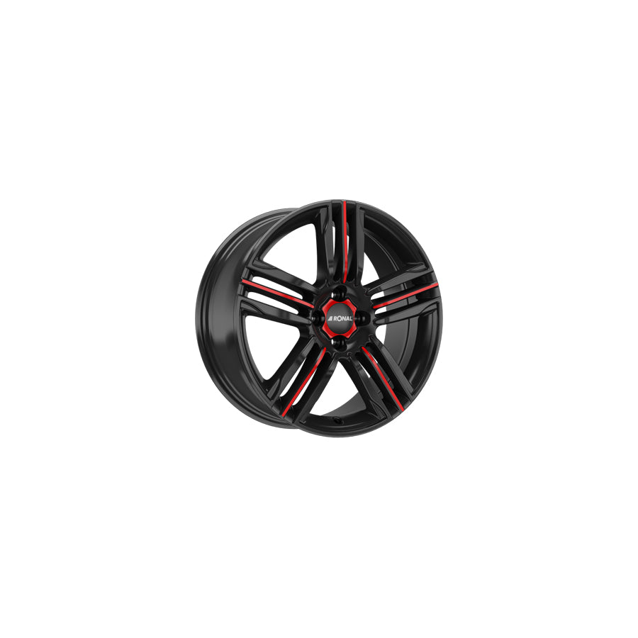 Ronal R57 MCR 7.5x18 ET44 57R8754.23X/MCR Jetblack-Red Spoke Wheel | ML Performance UK Car Parts