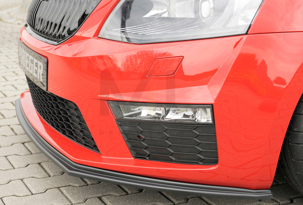 Rieger shiny black rear bumper diffuser for SKODA OCTAVIA RS TYPE