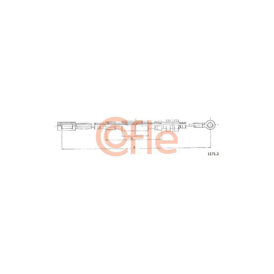 Cofle 92.1171.2 Hand Brake Cable