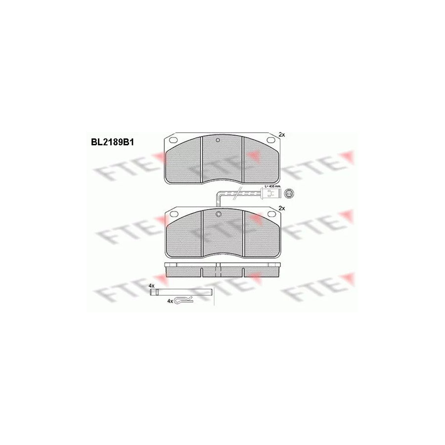 Fte BL2189B1 Brake Pad Set | ML Performance UK Car Parts