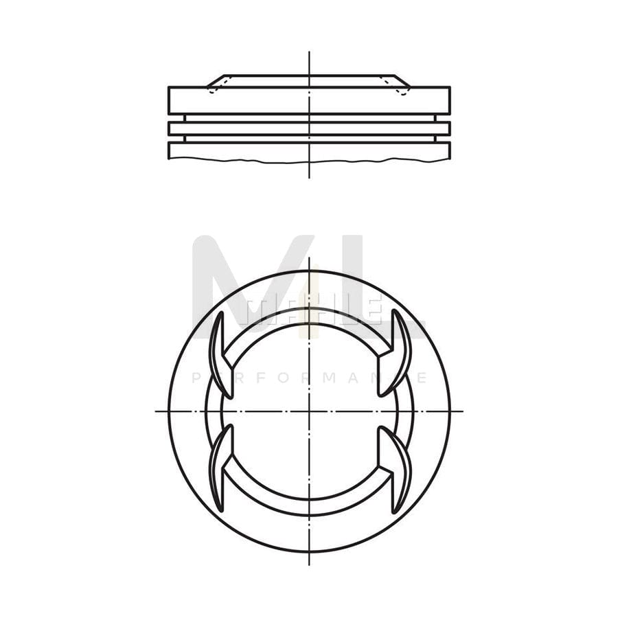 MAHLE ORIGINAL 012 22 02 Piston 73,65 mm | ML Performance Car Parts