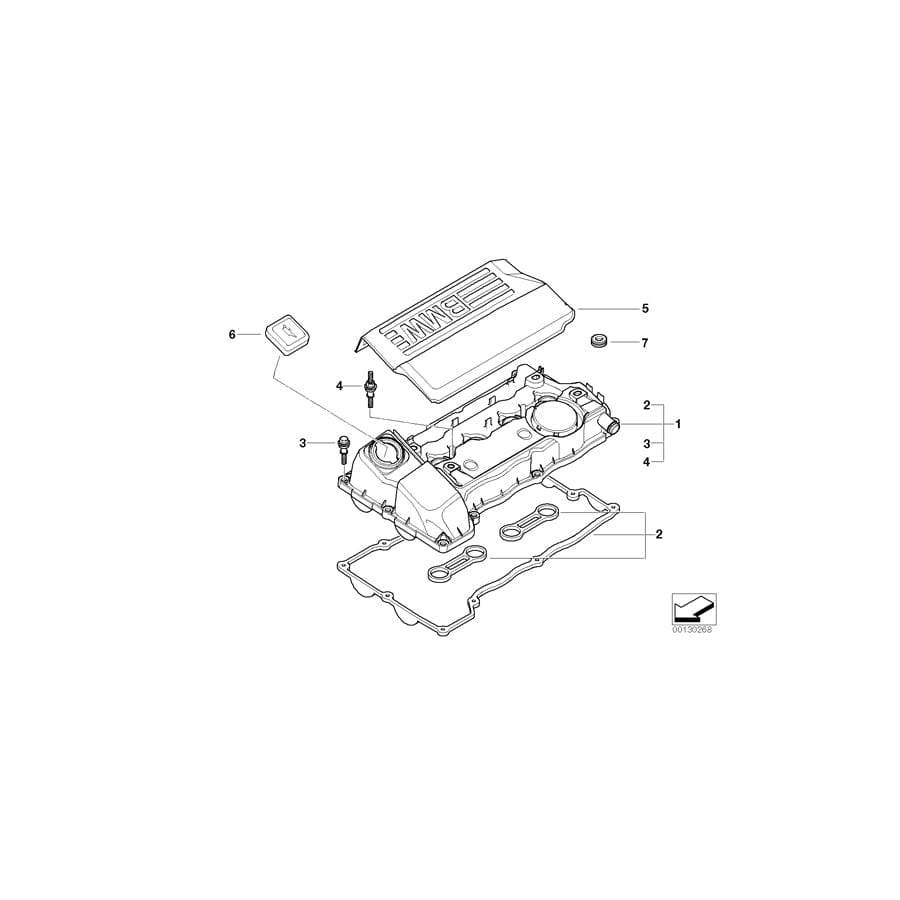 Genuine BMW 11120031987 E87 E90 Profile-Gasket (Inc. 116i & 316Ci) | ML Performance UK Car Parts