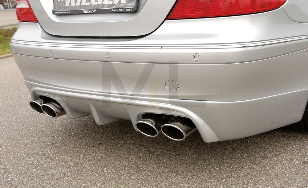 Rieger 00071015 Mercedes-Benz W209 CLK Rear Diffuser 2 | ML Performance UK Car Parts