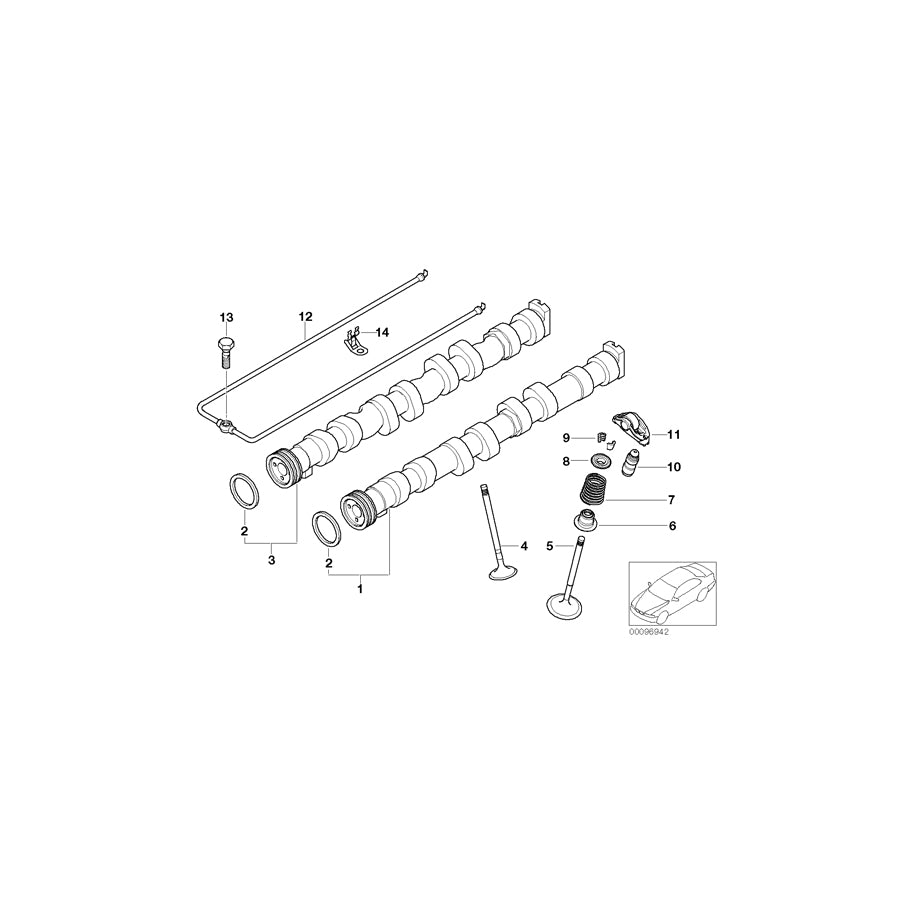 Genuine BMW 11347518117 E46 Valve Spring (Inc. 316ti, 316Ci & 316i) | ML Performance UK Car Parts