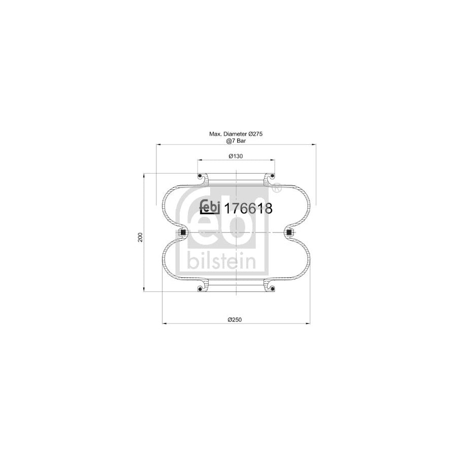 Febi Bilstein 176618 Boot, Air Suspension