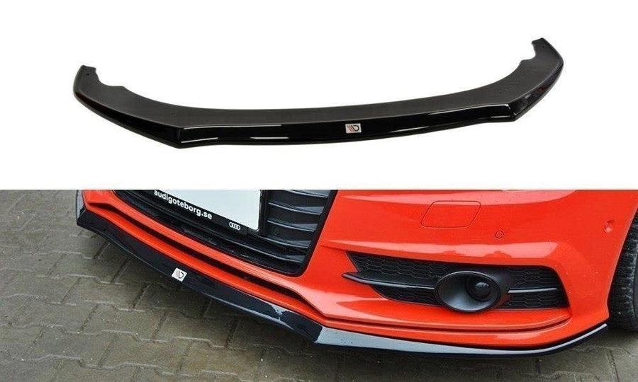 Maxton Design AU-A7-1F-SLINE-FD1T Front Splitter Audi S7 / A7 S-Line C7 FL | ML Performance UK Car Parts