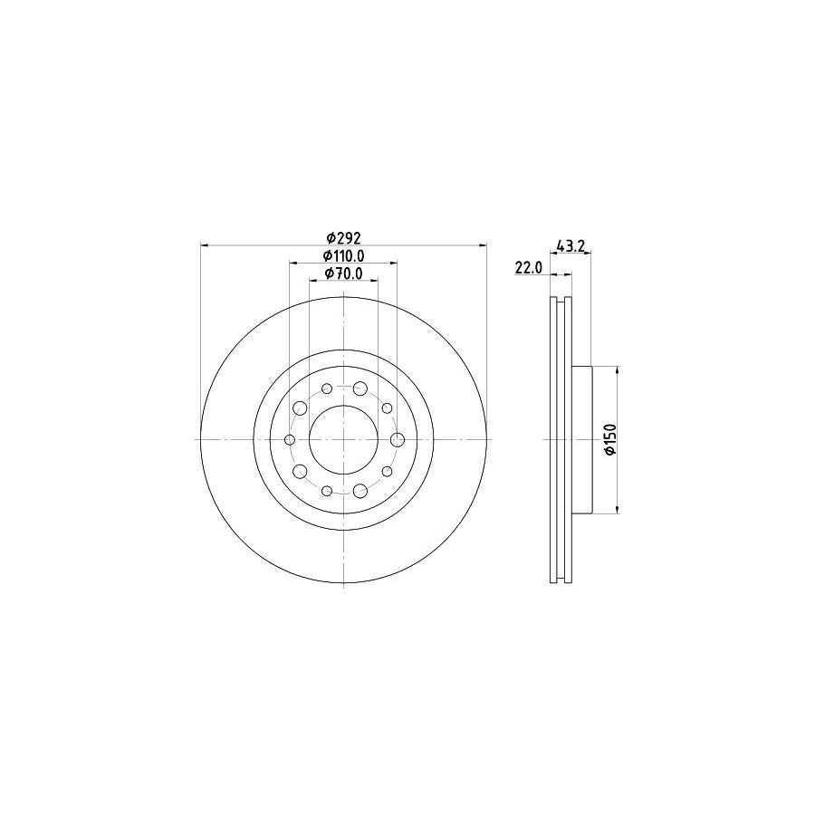 Hella 8DB 355 002-651 Brake Shoe Set