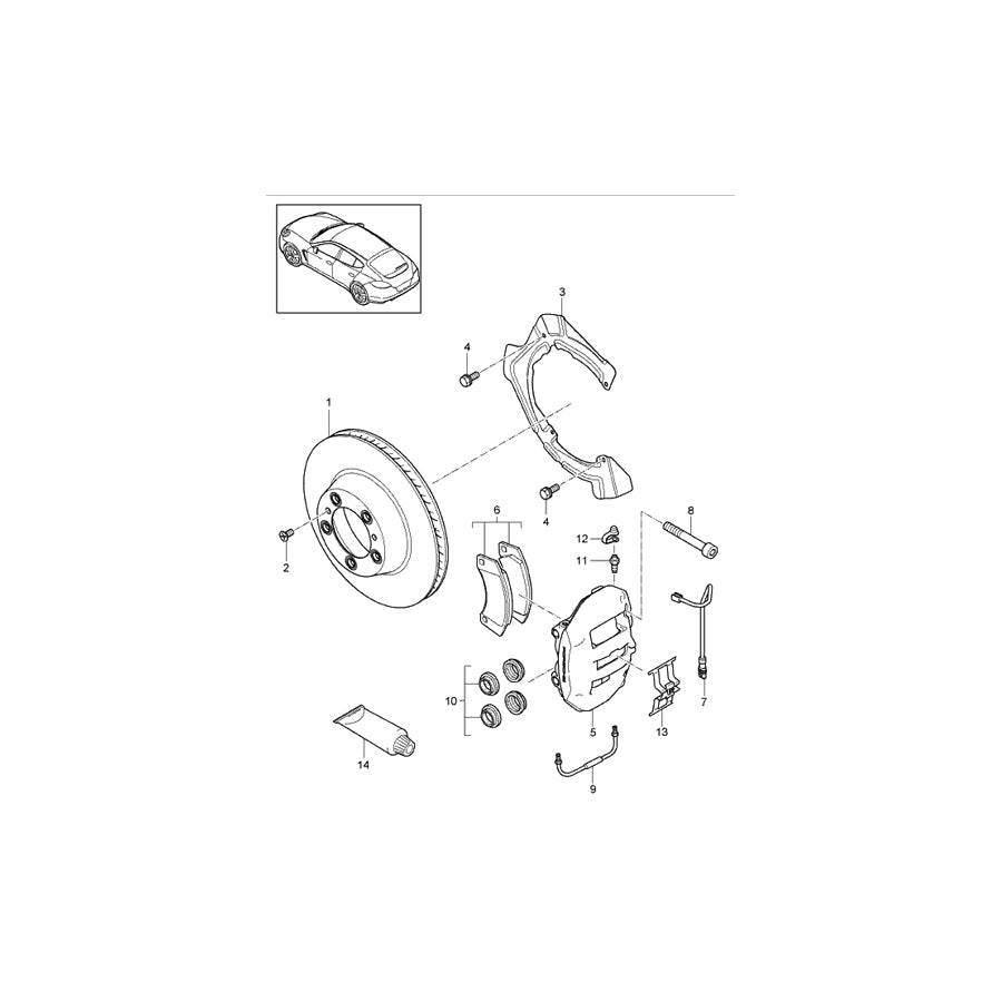 Genuine Porsche Brake Caliper Mounting Bolts Porsche 997 / Panamera / 991 / 981 Boxster / 981C Cayman | ML Performance UK Car Parts