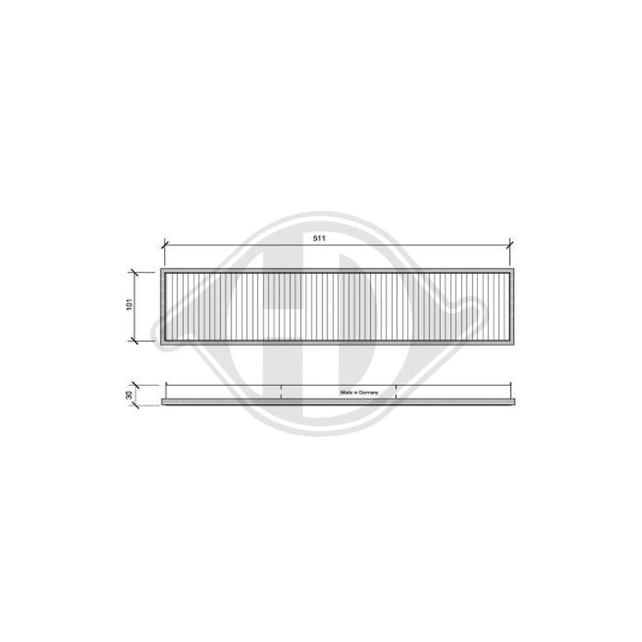 DIEDERICHS DCI0007 Pollen Filter | ML Performance UK Car Parts