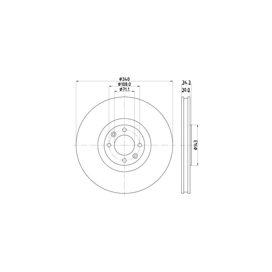 Hella 8MP 376 805-084 Water Pump