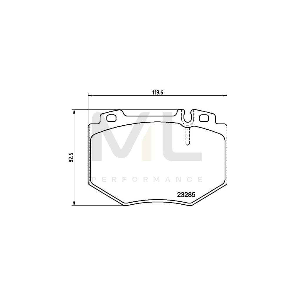 Hella 8DB 355 011-831 Brake Pad Set Suitable For Mercedes-Benz S-Class Saloon (W220) Prepared For Wear Indicator | ML Performance Car Parts