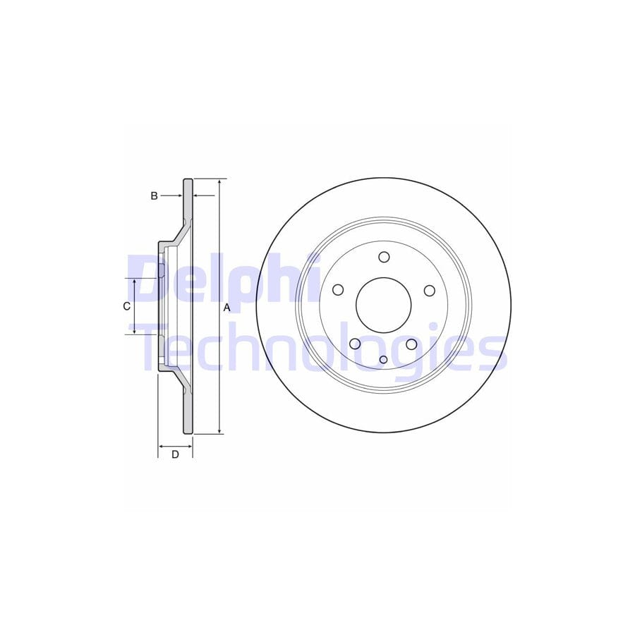 Delphi Bg4567C Brake Disc