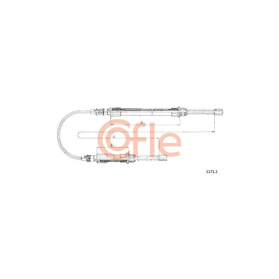 Cofle 92.1171.1 Hand Brake Cable