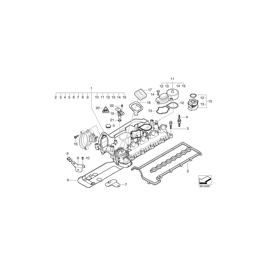 Genuine BMW 11120036233 E83 E61 Set Fixing Element, Exterior (Inc. 120d, X3 2.0d & 320Cd) | ML Performance UK Car Parts