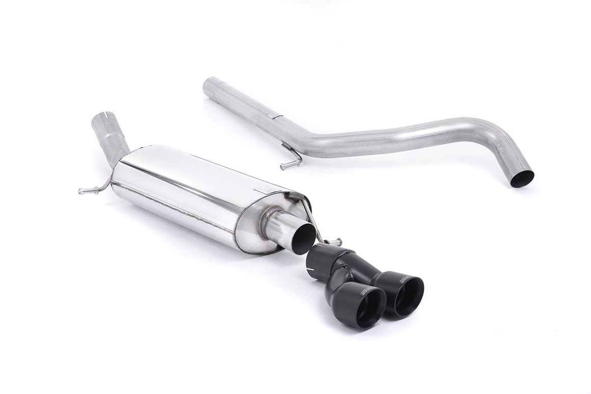 MillTek SSXAU457 Audi A1 Non-Resonated Cat-Back Exhaust with Cerakote Black Tips