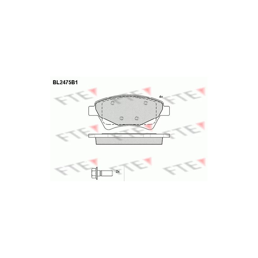 Fte 9010756 Brake Pad Set | ML Performance UK Car Parts