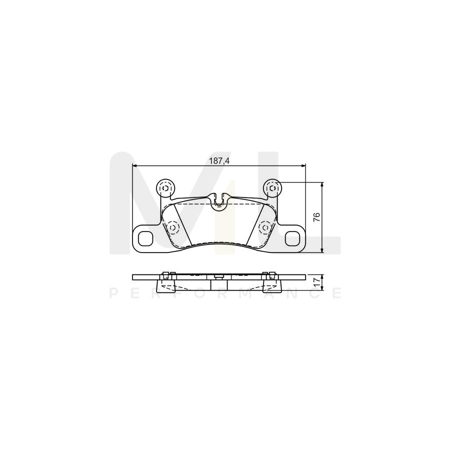 Bosch 0986Tb3186 Brake Pad Set  | ML Performance Car Parts